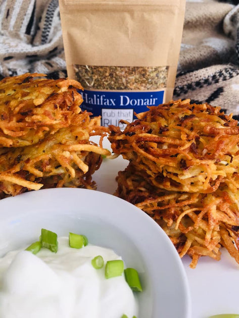 Vegan Donair Latkes | rub that Rubs