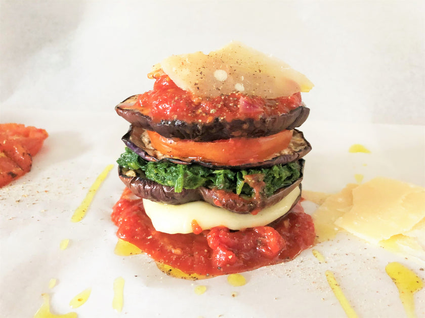 Fire Roasted Eggplant Stacks | rub that Rubs